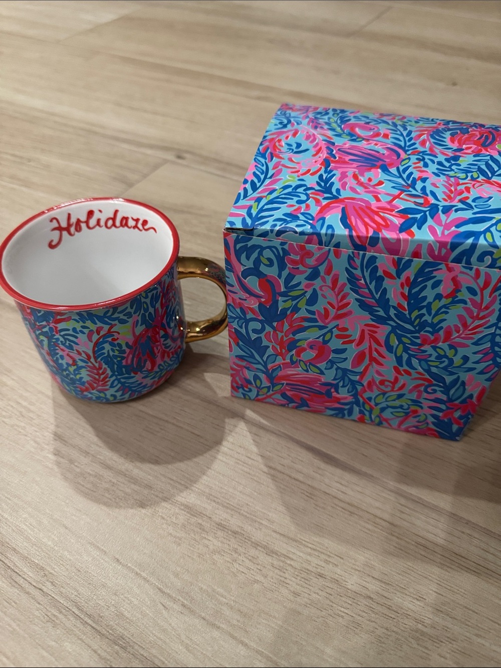NWT Lilly Pulitzer GWP Mug in Surf Blue Flim Flam Accessories